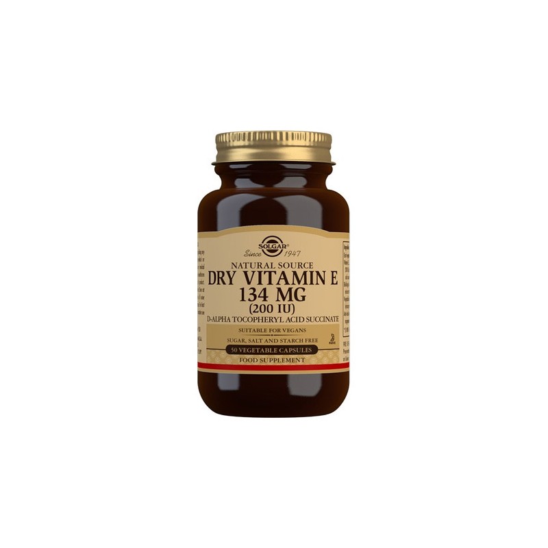 Solgar Vitamina E Seca 200 UI - 50 Cápsulas