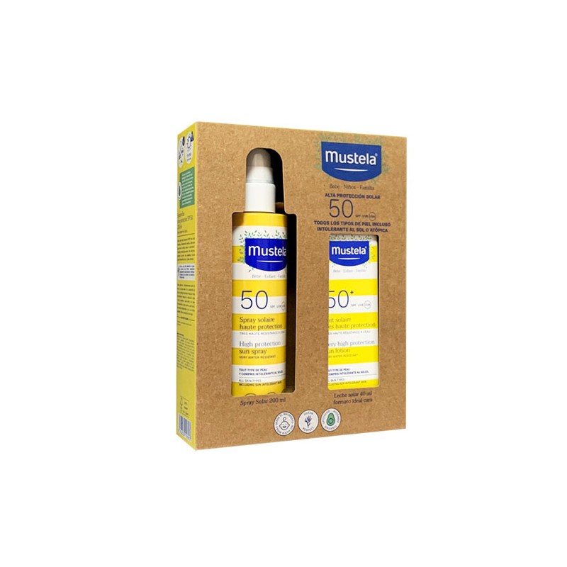 Mustela Pack Spray Solar SPF 50 + Leche Solar SPF50 - 200 + 40 ml
